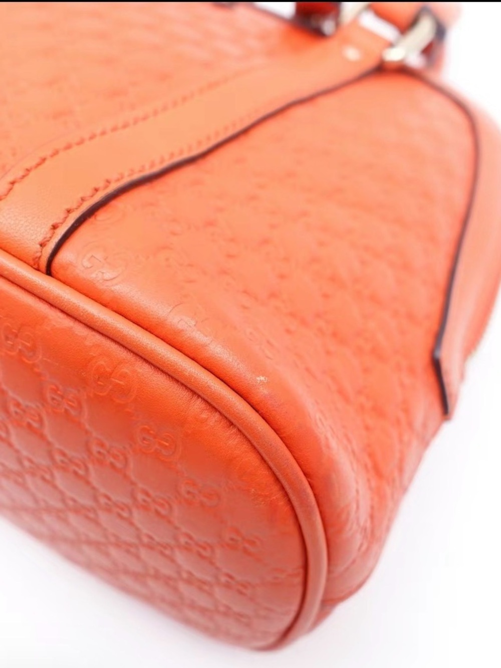 Gucci Orange Microguccissima Dome - Picture 5 of 8